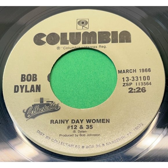 Bob Dylan Like A Rolling Stone / Rainy Day Woman 45 Rock Columbia 13-33100 1965 - Picture 2 of 4